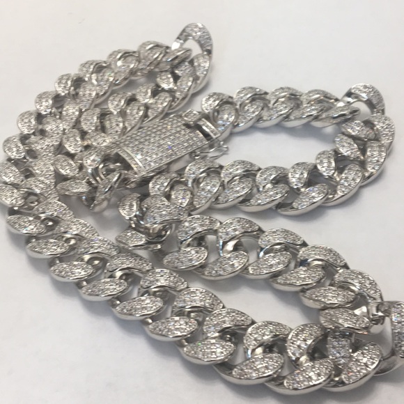 Ice Clique Accessories Silver Cuban Link Necklace Poshmark